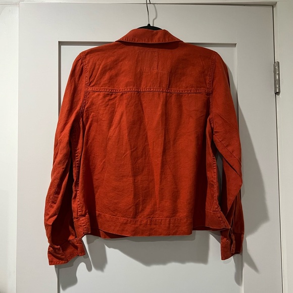 Madewell Women's Orange Chore Coat - Size Medium - Picture 7 of 8